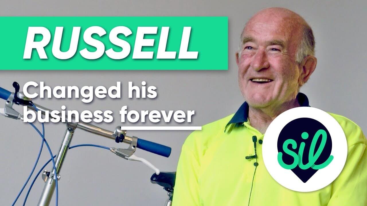 SIL Russell with the words Changed his business forever