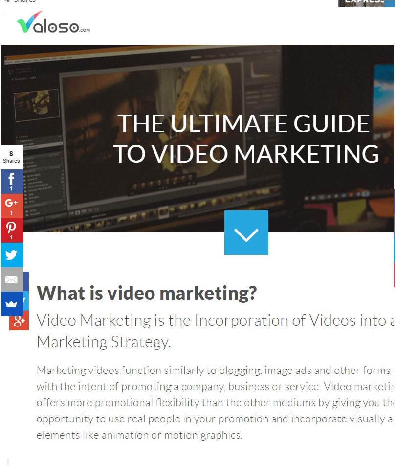 What is video marketing article
